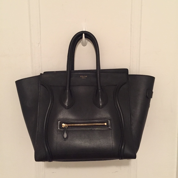 CELINE MINI LUGGAGE HANDBAG IN SMOOTH CALFSKIN - Picture 4 of 6